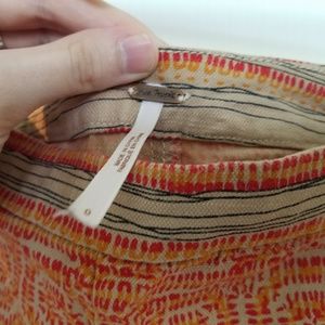 Tan and orange tribal Free People shorts